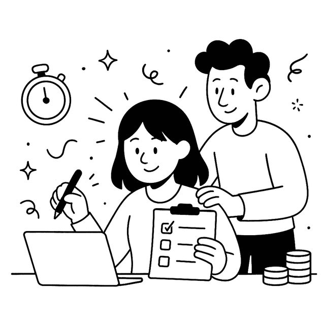 Signup flow illustration